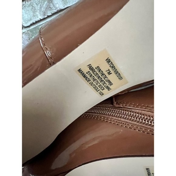 STEVE MADDEN Victorinikto brown patent thigh high boots size 7 - Picture 8 of 11